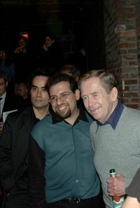 Václav Havel at Velvet Revolution party